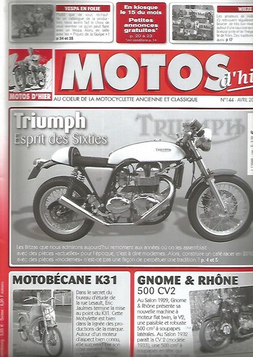 Motos hier 144 - motos, d'hier