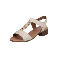 Sandale nu pieds chaussure Cuir beige 43 moderne chic quotidien femme REMONTE