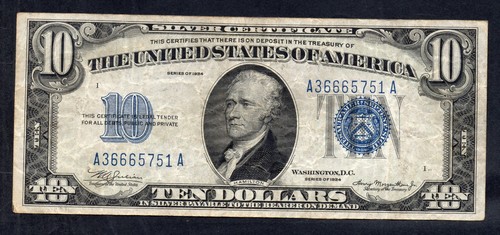 Billet dollars etats unis - billet, 10
