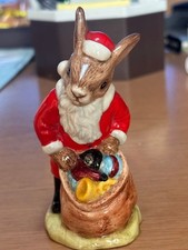 Royal Doulton Bunnykins Santa Figurine DB17 1984 Vintage Christmas Ornament