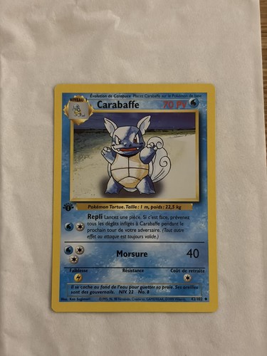Carte pokémon carabaffe - pokémon,