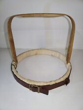 Ancien tambour à broder repriser, Canevas couture mercerie