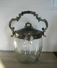 Ancien Pot Seau à Biscuits en