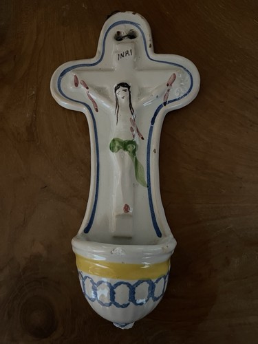 Beau bénitier ancien - beau,