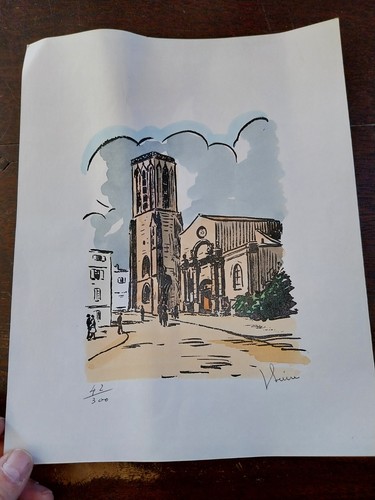 Lithographie louis suire - lithographie,