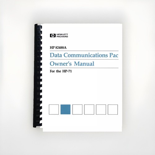 Manual for hewlett packard - packard, hp