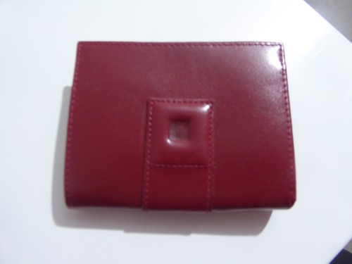 Porte monnaie cuir - cuir, rouge