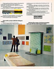 PUBLICITE ADVERTISING 114  1972  DESCAMPS  linge de maison PRIMEROSE BORDIER