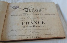 Atlas géographique des departemens de la france et de ses colonies circa 1835
