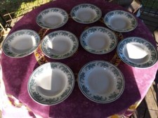 9 Assiettes Creuses Faience