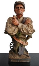 Terre cuite polychrome 1930 - polychrome,