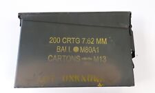 Caisse de Munition Boîte métal militaire 200 CRTG US Army collectionneur rare