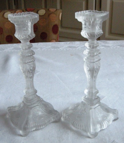 Paire beaux bougeoirs en - paire,