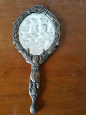 MIROIR FACE A MAIN EN BRONZE