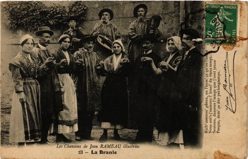 Cpa france folklore les - folklore,