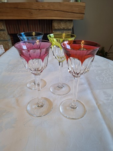 Verres cristal coloré - verres,