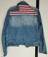 Veste En Jean Sixth June Drapeau Américain Taille LARGE