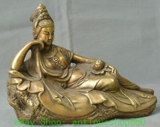 11.8'' Old Bronze Gilt Sleep