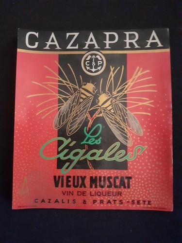 Etiquette ancienne cazapra - etiquette,