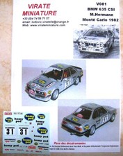 V081 BMW 635 CSI RALLYE MONTE