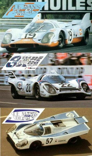 Decals porsche 917k mans - decals, le