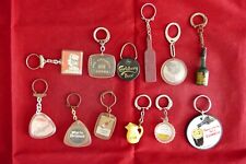 Lot de Porte-clés anciens Thème alcool cave - 12 porte-clés