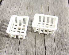 PLAYMOBIL (R1141) COMMERCE - Lot de 2 Paniers Blancs Courses Supermarché 3200