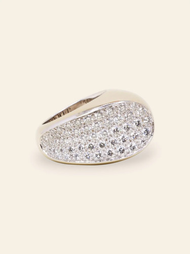 Fred bague candy blanc - bague, or