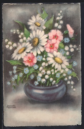 Carte postale artiste hannes - d'artiste,