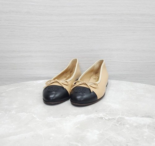 Chanel ballerines cuir - chanel,
