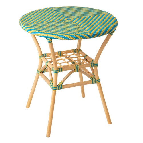 Table manger rotin geo - à,