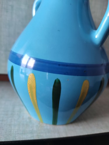 Vase vintage revernay bleu - vase,
