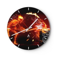 Horloge murale en verre