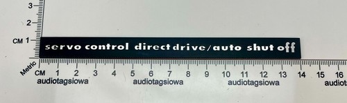 Marantz 6300 servo control - ,