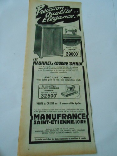 Publicite 1955 les machines - publicite,