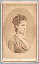 CDV 1870's Léontine Fromentin Actrice Théâtre Opéra Photo Ancienne Vaudeville