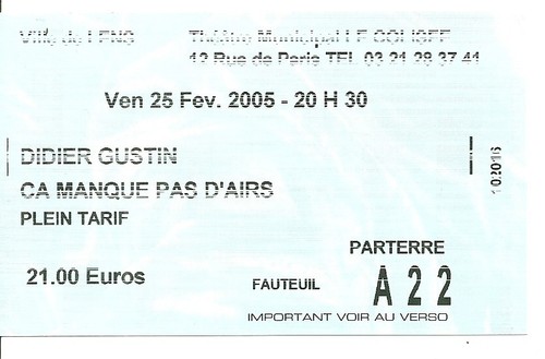 Rare ticket concert - rare, /