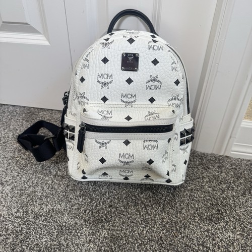 Mcm stark mini backpack white - mcm,