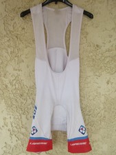 Combi Cuissard cycliste La Française Des Jeux FDJ blanc B'TWIN LAPIERRE L