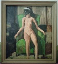 Tableau Huile Portrait Femme