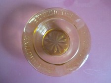 CENDRIER EN VERRE BÉNÉDICTINE.