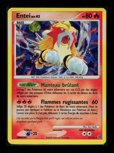 Carte pokémon entei - pokémon, 4/132