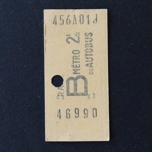 Ancien ticket paris - ticket,