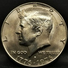 KENNEDY BICENTENIAL HALF DOLLAR 1976 D DENVER USA / CUPRONICKEL 1/2 DOLLAR / Réf