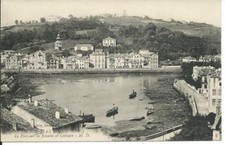 CPA SAINT-JEAN de LUZ (64), Le Port sur la Nivelle et Ciboure  (1932)