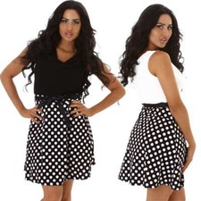 Robe Polka Pour Femmes Avec