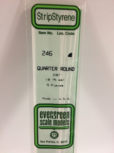 Quart rond 75x350mm - de,