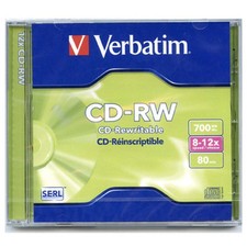 CD-RW 700Mb / 80Min VERBATIM