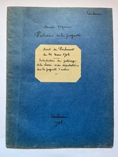 Louis XIV arrêt du parlement de Toulouse -chasse -Manuscrit ancien - 1708