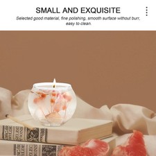  2 Pcs Mini Bocaux Récipient Verre Fournitures Pour La Maison Bougeur Décoratif